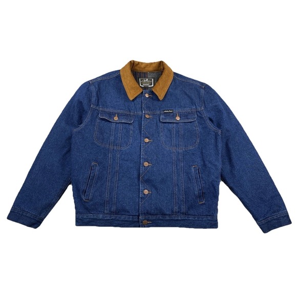 Whisky Ranch Other - Whiskey‎ Ranch Whiskey Bent Hat Co Denim Jacket Blanket Lined Men's Large